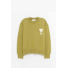 AMI MATCHA ECRU CREWNECK SWEATER
